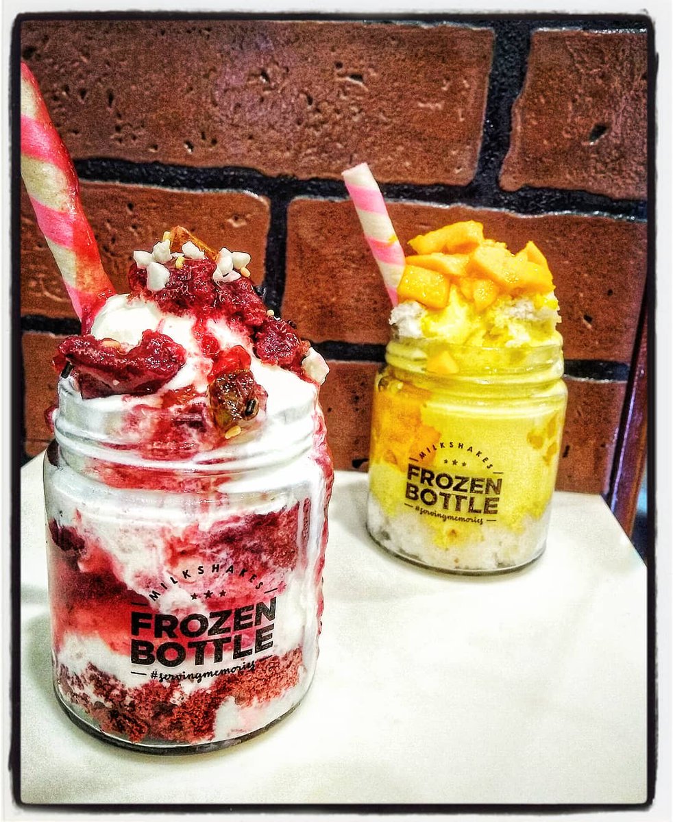 frozenbottle_in's tweet photo. Good things come in pairs and the best ones in jars 😉 We've got a flavour for each one of you. Treat yourself, right away!
Order yours now by using Zomato/Swiggy/DotPe or by visiting your nearest outlet.
#frozenbottle #dessertjars #mangocollection #redvelvet #icecreams https://t.co/Kw46yAGIyk