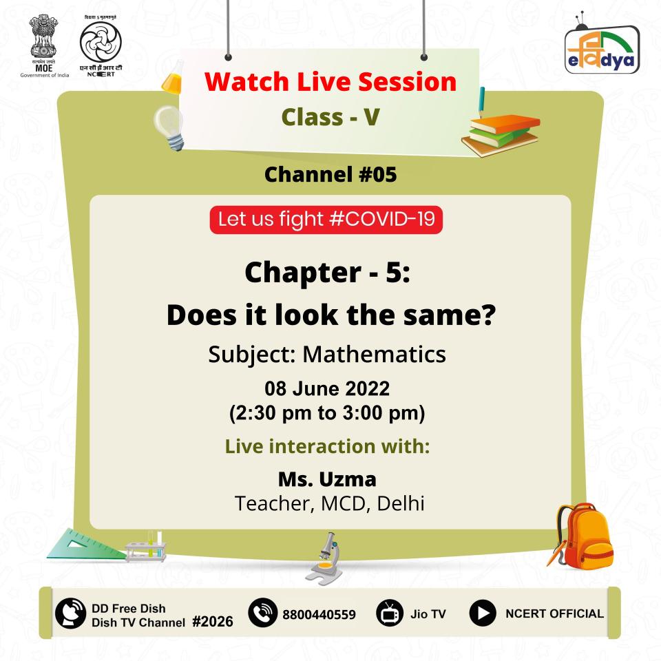 Fight COVID-19, Stay Safe. Watch live interaction with experts for free and enhance your knowledge by Connecting to #PMeVIDYA DTH TV channels classes 1-12 and the 'NCERT official' YouTube channel. Live on every day & interact with experts on IVRS 8800440559,