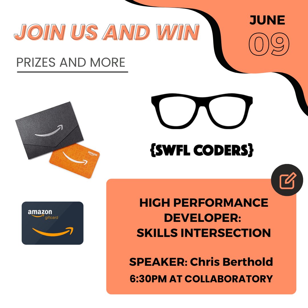 SWFLCoders's tweet photo. Our speaker @chrisberthold has prepared an amazing session and he is also bringing prizes to raffle.
Don't miss it! ๐ฉโ๐ปโจ๐จ๐ปโ๐ป
RSVP: https://t.co/q37Xig6l30
#programming #SWFL #SWFLCoders #coder #softwaredevelopment https://t.co/l1FWLdRFDw