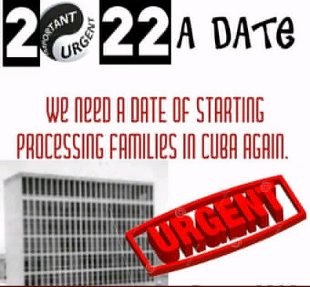 PozoRaiza's tweet photo. #DATE
#ConsularServicesInCuba 
#CFRP
#NoMoreGuyana
@USEmbCuba @USAmbGuyana @USCIS @USCISDirector @StateDept @JoeBiden @SecMayorkas @SecBlinken @JakeSullivan46 @Cartajuanero NO MAS ESPERA LA FAMILIA DEBE ESTAR UNIDA https://t.co/zKswO3aPtR