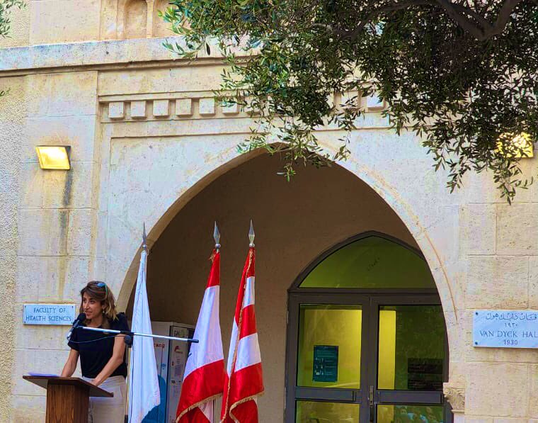 AUB Health Sciences Alumni Chapter (@fhschapter) on Twitter photo “You are now part of greater body, alumni all over the globe making change one step at a time” … “Feeling supported gives hope and perseverance”
President of the Chapter <a href="/RachelBtaiche/">Rachel Btaiche</a> addressing the graduating class of 2022 <a href="/FHS_AUB/">Faculty of Health Sciences at AUB</a>
#StayConnected #GetInvolved #MakeAnImpact “You are now part of greater body, alumni all over the globe making change one step at a time” … “Feeling supported gives hope and perseverance”
President of the Chapter <a href="/RachelBtaiche/">Rachel Btaiche</a> addressing the graduating class of 2022 <a href="/FHS_AUB/">Faculty of Health Sciences at AUB</a>
#StayConnected #GetInvolved #MakeAnImpact