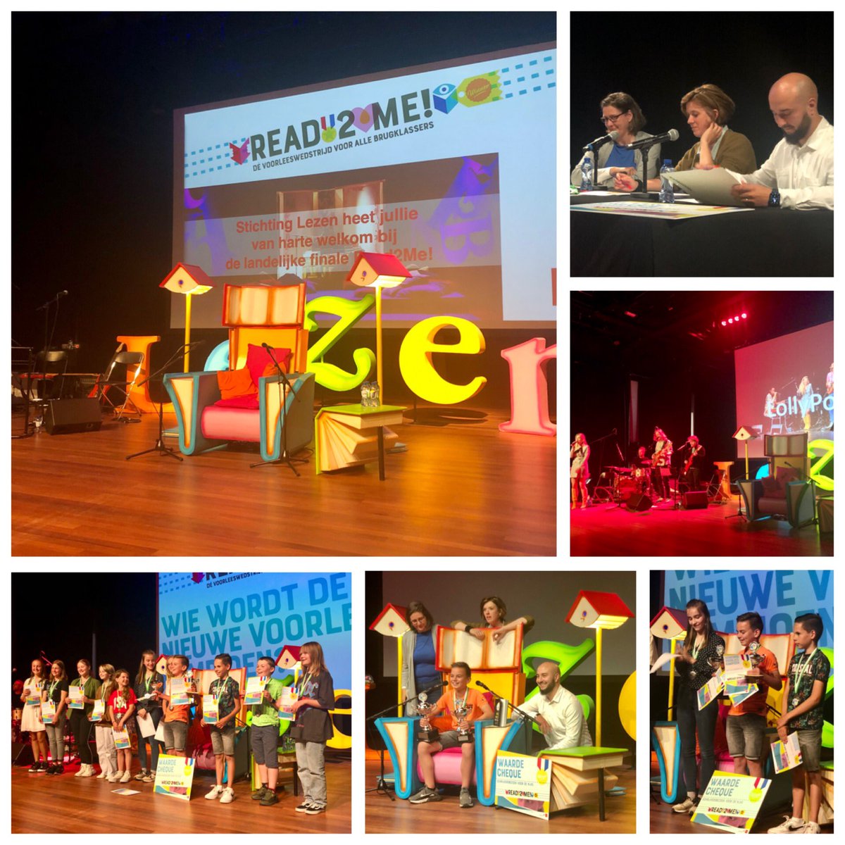 MarleenWijnen's tweet photo. Een prachtig en goed georganiseerd evenement met 11 sterke voorlezers, goede band Lollypop, een sterke jury en gezellig publiek. Volgend jaar weer. #read2me @Cubiss @ingrid_de_jong #leesbevordering #voorlezen #brugklassers https://t.co/3KLGxhw3ZK