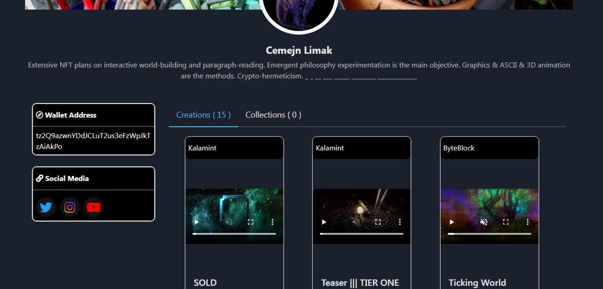 Prati_ks's tweet photo. Meet our @ByteBlockNFT
Featured Artist👨🎨🔥 @cemejn
(He is professional graphic designer with broad experience in 2D and 3D work and animations.)
Visit Artist profile⬇️ unique collections he have
https://t.co/v9t9NvPxHm
#NFTs #NFTCommunity #tezoscommunity #cryptocommunity https://t.co/7JQ8aOJfrg