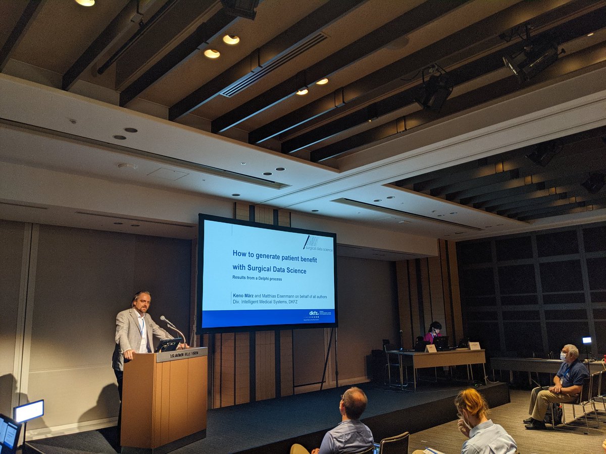 IPCAI_conf's tweet photo. Keno März presenting How to generate patient benefit with Surgical Data Science - results from a Delphi process? https://t.co/7iQxgkVq3N