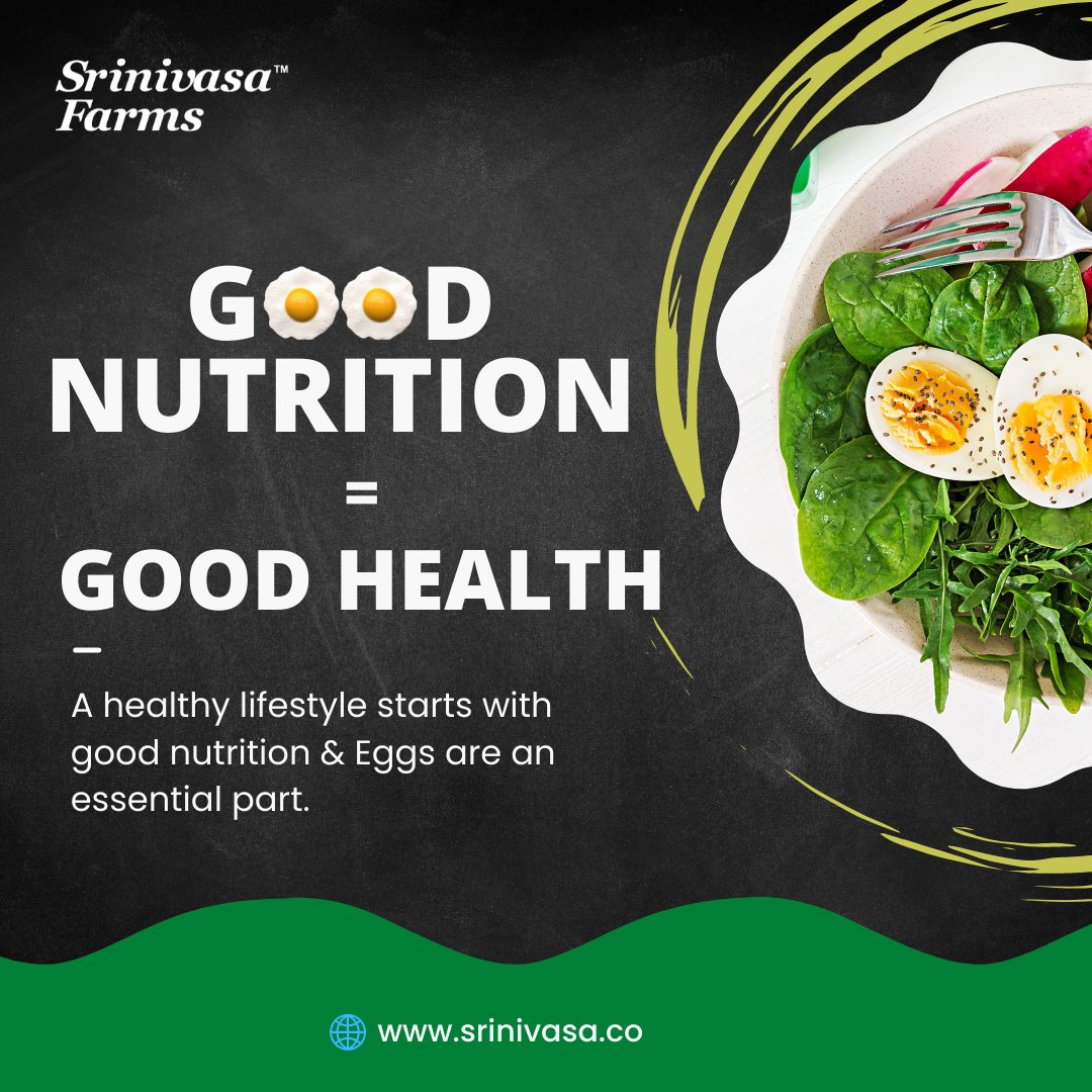 srinivasa_farms's tweet photo. Eggs form an important part of daily #nutrition and provide much-needed #vitamins &amp; #minerals.  And eggs are an ideal way to start your day!

#SrinivasaFarms #HealthyatHome #PoultryIndustry #ChickenisSafe #Chicken #Poultry #ChickensAreHealthy #EatChicken #Protein #HealthyDiet https://t.co/mzofhQjrtC