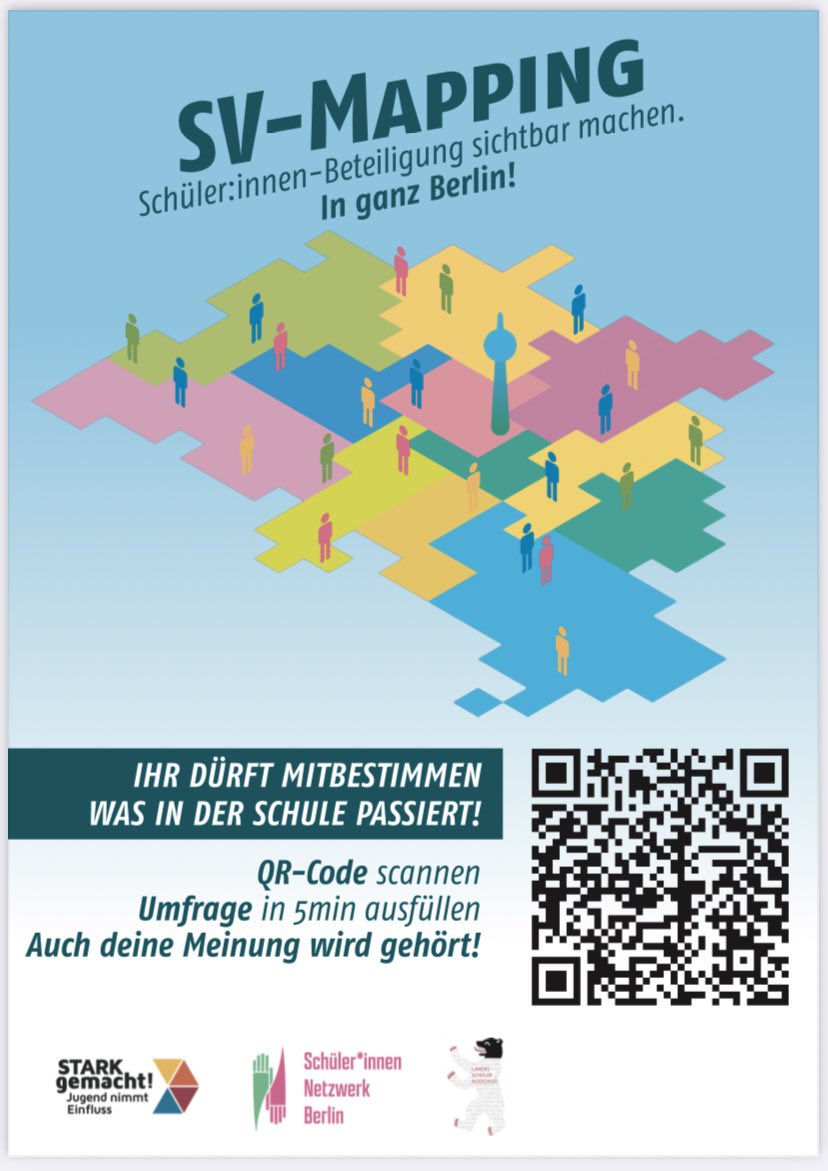 sv_mapping's tweet photo. Link in der Biografie! #SchulenBerlin #Bildung #Landesschülerauschuss #Demokratie #SVmapping #twlz https://t.co/6qNOceB9Cm