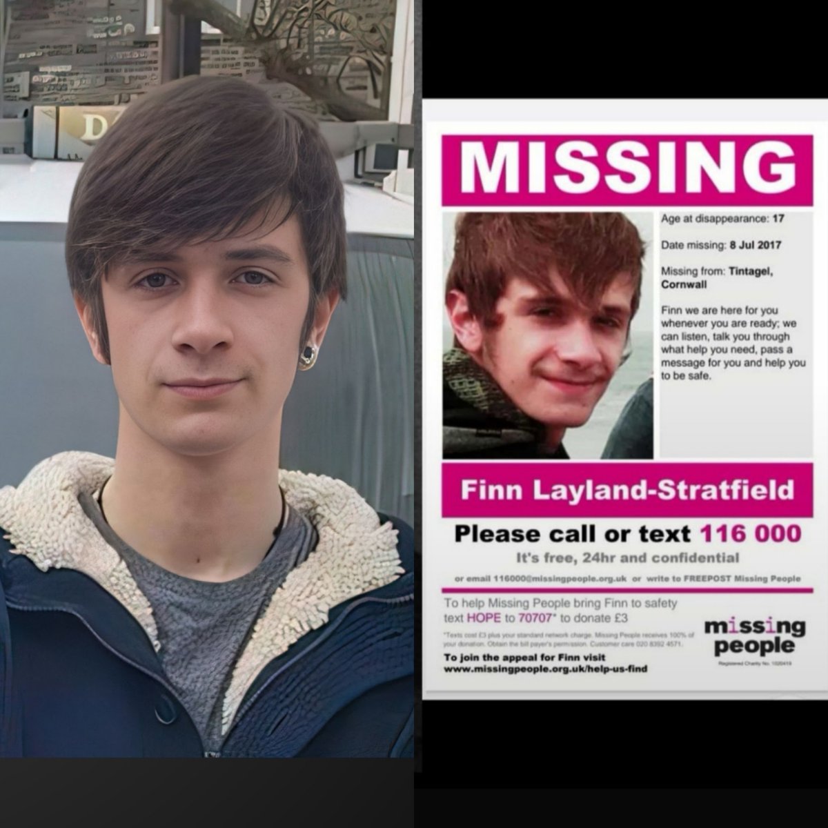 bek_stratfield's tweet photo. This is my darling son Finn who has been missing since July 2017. Finn is so much loved &amp; missed &amp; always in our hearts.
Please RT to help raise awareness of Finn. 
If you have any info contact @missingpeople on 116000 free &amp; confidential #findfinn❤️ #nevergiveup⚓ https://t.co/RBtjWkPhRj