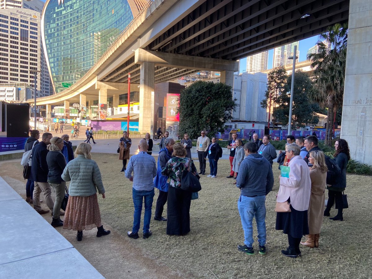 RecAustralia's tweet photo. #BreakoutSessions, The Aboriginal Dreaming Dhumbalong Tour with Dreamtime Southern X.

#2022RAPConference guests enjoy a 60-minute walkabout in Dhumbalong (Darling Harbour), Sydney and journey into DreamTime.

#BraveTogether https://t.co/7XBph4cXPE