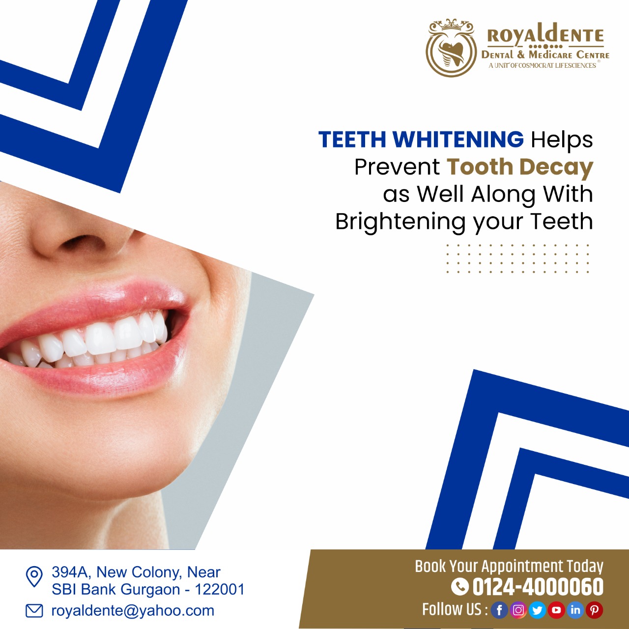 Royaldente on Twitter "Royaldente TEETH WHITENING Help Prevent Tooth Decay as Well Along With
