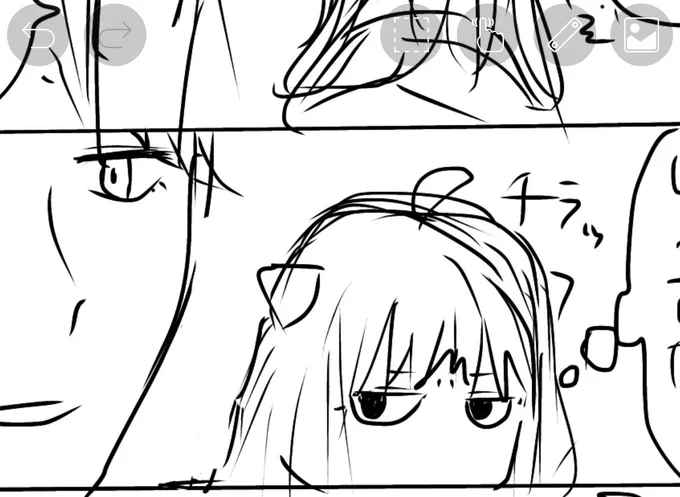 だにゃのマンガちびちび描いてる!まだ全然下書きだけどこのアーニャは個人的にかわいく描けた🥜 