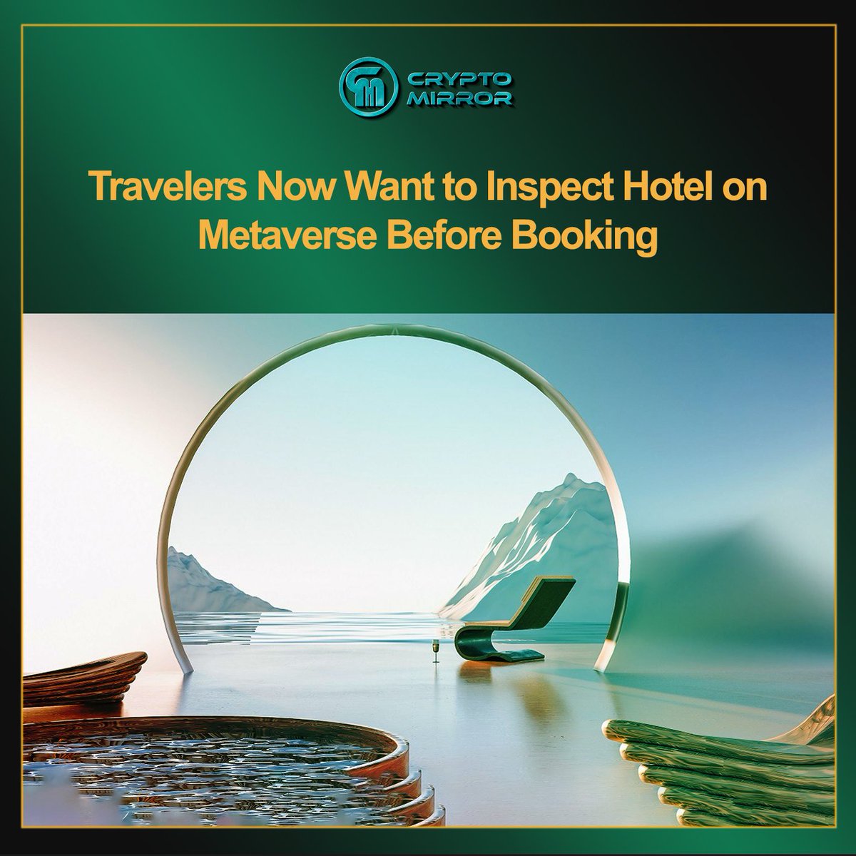 cryptomirrororg's tweet photo. Travelers Now Want to Inspect Hotel on Metaverse Before Booking
https://t.co/EJvrGxy69P
#Cryptomirror  #Cryptonews #cryptocurrency #crypto #metaverse #update https://t.co/mMvnN2ivCb