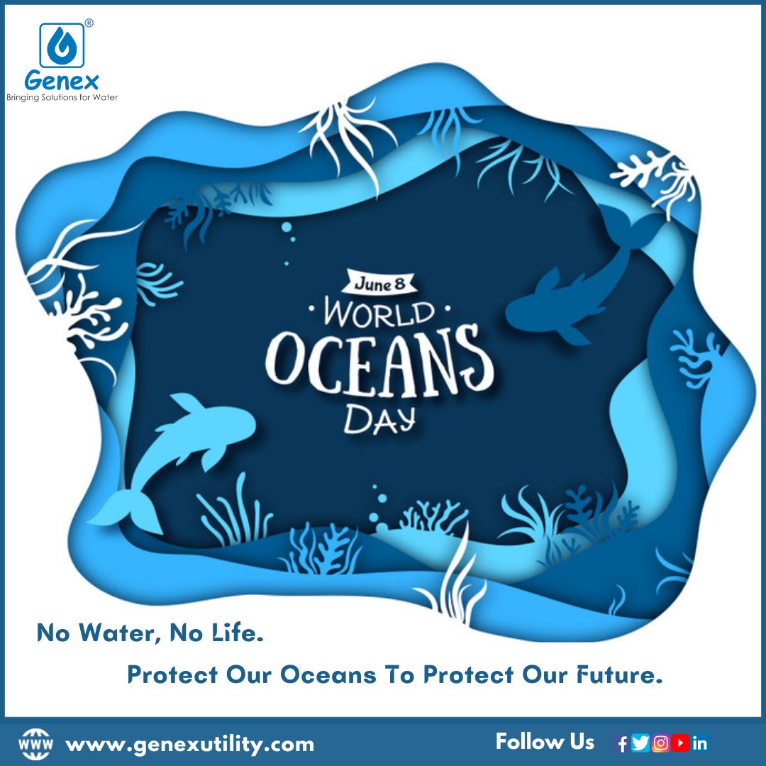 GenexUtility's tweet photo. Oceans are not just water bodies, they are our source of life and it is time we protect and save them. Happy World Oceans Day.
#WorldOceanDay #ProtectOurHome #SaveOurOcean #WorldOceansDay2022 https://t.co/yemVC4UvcX