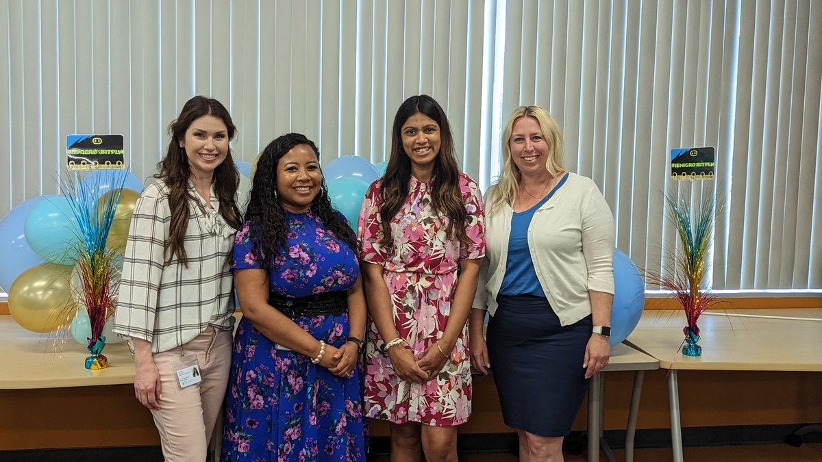 DrSonal_EDU's tweet photo. "Leadership is the capacity to transform vision into reality" This is exactly what @ChanSharisa did with our #IEMicrobitPLN. Thank you Dr.Chan for always leading the way! Because of you - we have expanded our vision for broadening  K-5 #CS access! Great celebration today!🎉 https://t.co/ZMwzfiwy9Z