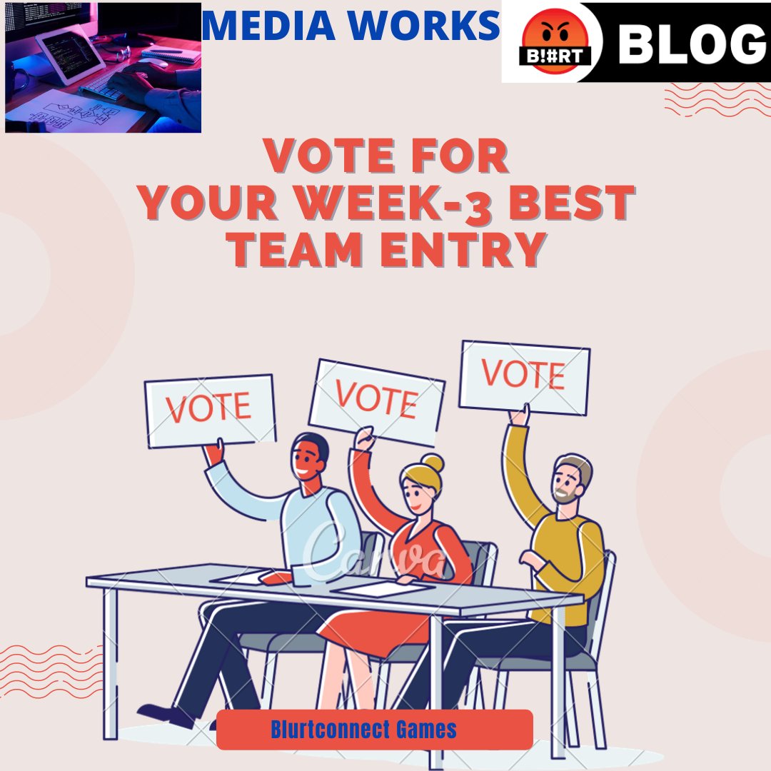 BlurtConnect's tweet photo. It is the last day of our season 2 games...
https://t.co/25WUwIKUeE
Kindly vote your favorite teams
@balvinder00 @TheCryptoDrive @Blurtlove @blurthispano @BlurtOfficial https://t.co/kqJAoWoaLI