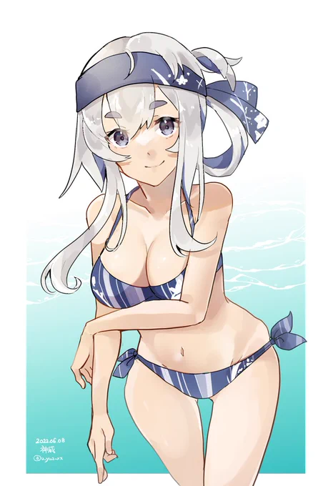水着神威さん
#艦これ
#艦これ版深夜の真剣お絵描き60分一本勝負
#艦これ版真剣お絵描き60分一本勝負_20220608 