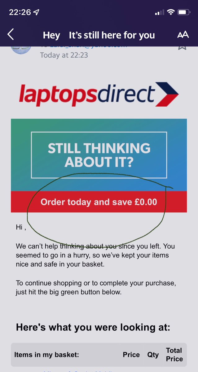yayids's tweet photo. Massive Savings Offer I couldnβt refuse.
Thanks #Laptopsdirect. https://t.co/ZsmV7tRlKd