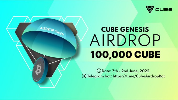 PrettyAda23's tweet photo. 👏Join CUBE Genesis #Airdrop to share 100,000 $CUBE

👉Click Bot to join>>>Finish all tasks>>>Invite to get more

🔥Listed on @HuobiGlobal

🎁 Referral: 10 stakes + 3 stakes/invite

🔥  Join now: https://t.co/V8yuWUccAd https://t.co/qkZOALFZ2h