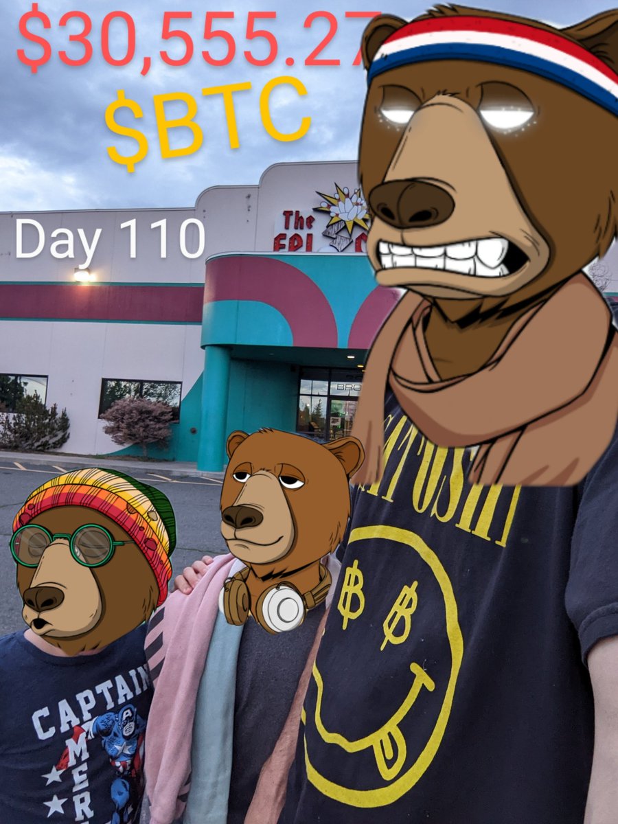 right_history82's tweet photo. Day 110
Everyday until 50k 🐂

1st night of bowling league with my favorite lil bears
It was not okay

#wen50k #btc #BTCto50 @ltngstore  LFG🚀 #lightningstore #nodes #fashion #cryptoclothing #WAGMI #NotOkayBears #bowling #league https://t.co/eaDpRXUaNx