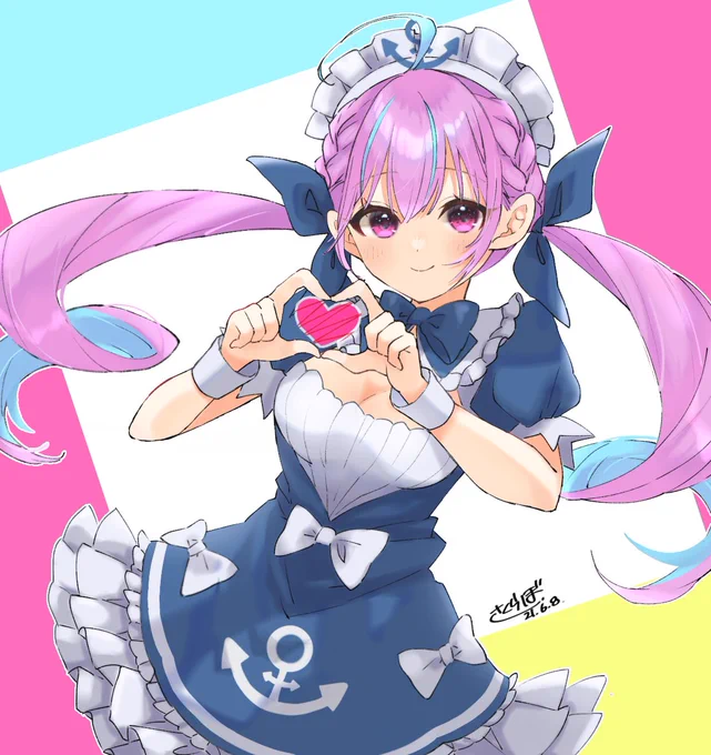 【ホロライブメンバー全員描く!〜推し探しの旅〜】
16人目 湊あくあ ⚓︎
宝鐘マリン軍団に囲われるあてぃしちゃんが好きです😊
#あくあーと 