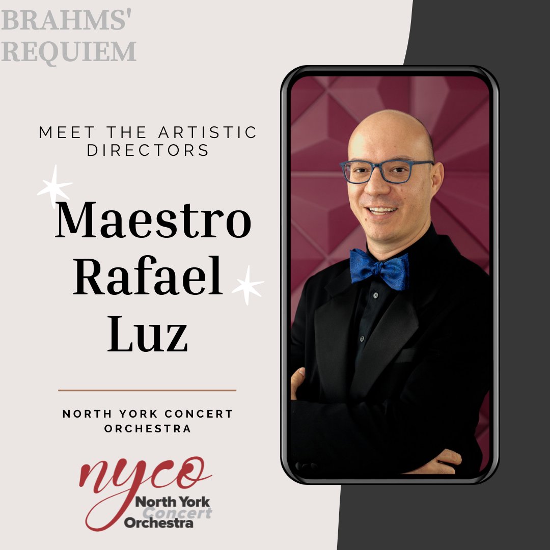 We are thrilled to introduce Maestro Rafael Luz, the conductor of RESOUND Choir's upcoming performances of Brahms' Requiem with the North York Concert Orchestra and the Amadeus Choir of Greater Toronto!

MORE INFO: RESOUNDChoir.ca