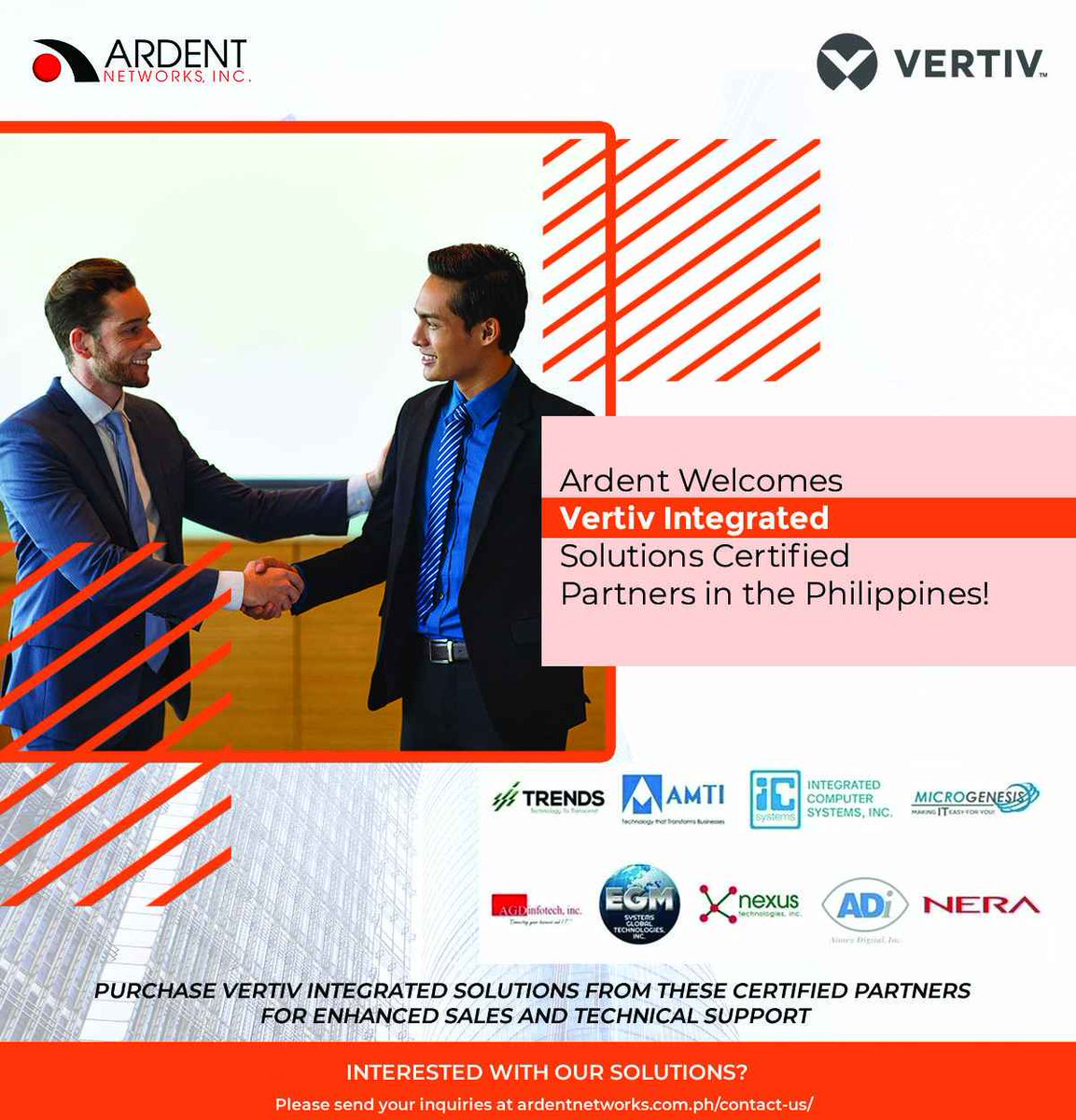 ardentnetworks's tweet photo. Get your Vertiv solutions now from these certified partners!

Schedule a consultation now https://t.co/HpSXqwNHH1

#Vertiv #Partners
#SmartSolutions
#ITsolutions
#ArdentNetworks https://t.co/BOM925aThV