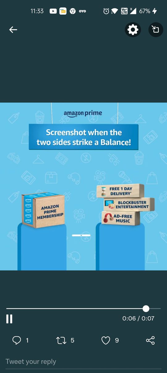 zelvam95's tweet photo. @amazonIN #AmazonPrimeMembership
#MembershipEkKhushiyanAnek https://t.co/9hF8CimXAc