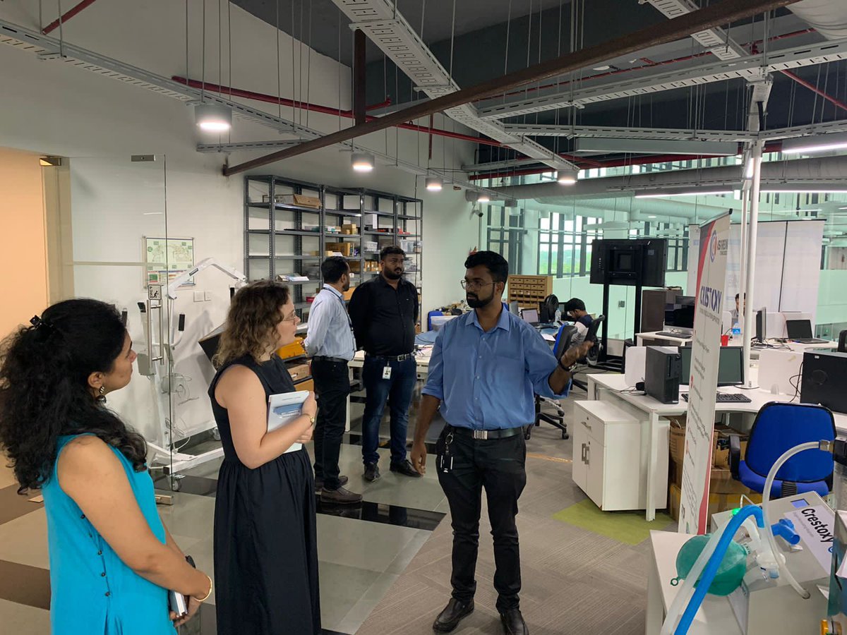 startup_mission's tweet photo. #KSUM is honoured by the visit made by Anna Shotbolt, British High Commissioner, Karnataka and Kerala, and UK Trade officials to Integrated Startup Complex today. #Startups got a chance to exhibit and explain their products and a chit chat with the delegates.
#delegatevisit https://t.co/X00MLgS7Ga