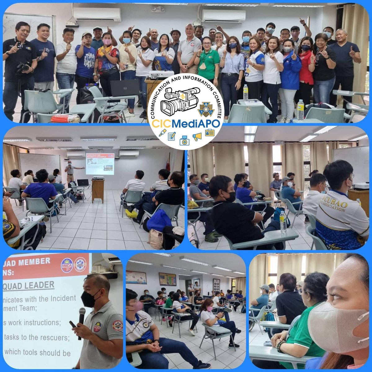 Day 1: Seminar/training on risk reduction management at the MMDA Makati East Rembo Office for APO members pursuant to the MOA between APO and MMDA.
June 8, 2022.

Photo|Cap: sis Myline Valencia of Gamma Pi. Chairperson, CIC MediAPO