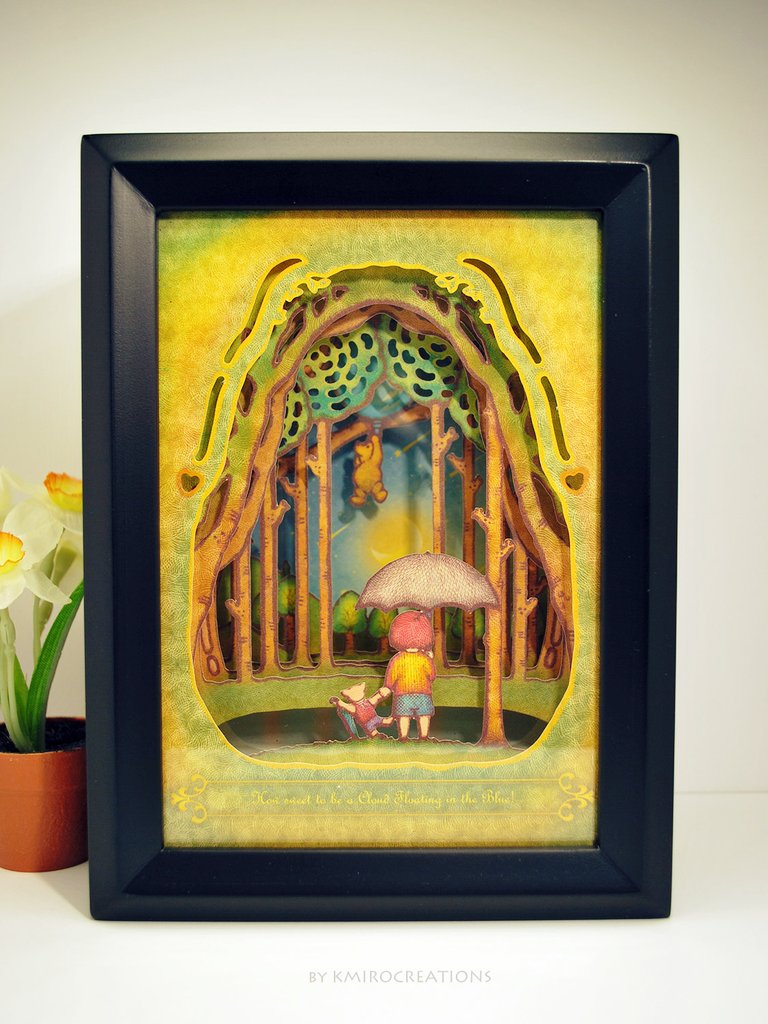 kmirocreations's tweet photo. "A Cloud Floating in the Blue"
Art Print Shadow Box by KMIROCREATIONS
Inspired by "Winnie the Pooh" Book

#pooh #winniethepooh #winnie #bear #art #print #shadowbox #artwork #artprint #illustration #childrensbooks #childrensbookillustration #3dpaperart #paperart #papercrafts #푸우 https://t.co/uUDL3omkKo