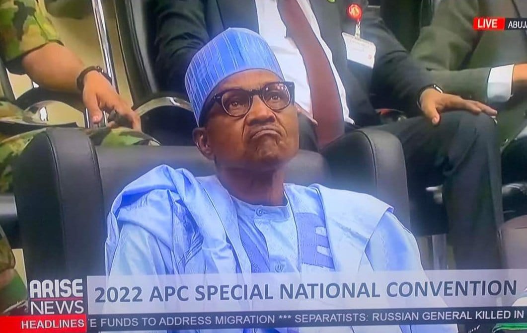 MallamPelliks's tweet photo. What have you #APCDelegates done to our BabaBubu?
#APCPresidentialPrimaries
#APCSpecialConvention
#BAT2023
#OsinbajoIsComing
#Seun
#Fulani #Buhari
#Tinubu2023 https://t.co/39OvyVcuY4