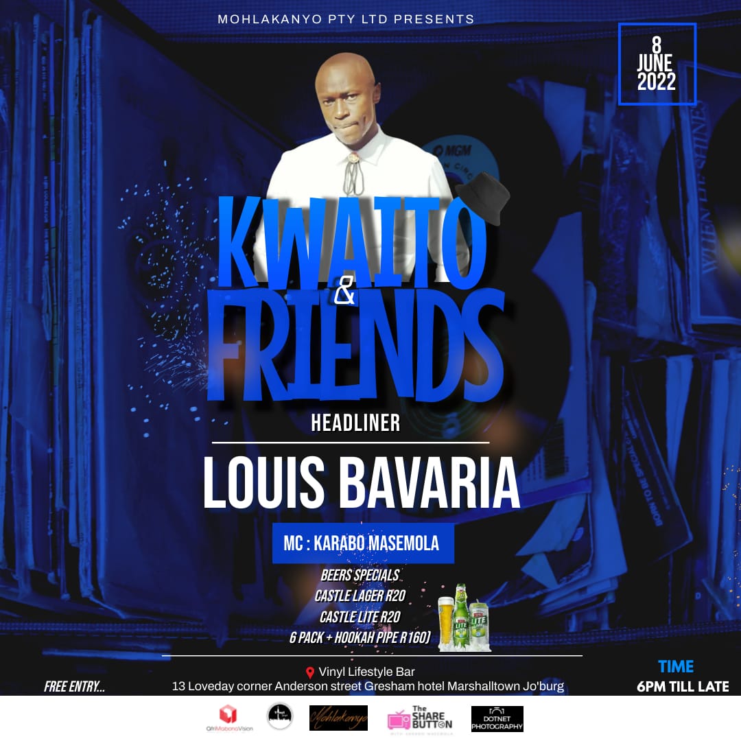 Come vibe with we on Kwaito &amp; Friends hosted by <a href="/Slabsta/">😎</a> with performances headlined by <a href="/LouisBavaria/">Sgoloza</a> tonight at <a href="/vinyllifestyle/">Vinyl Lifestyle Bar</a>!