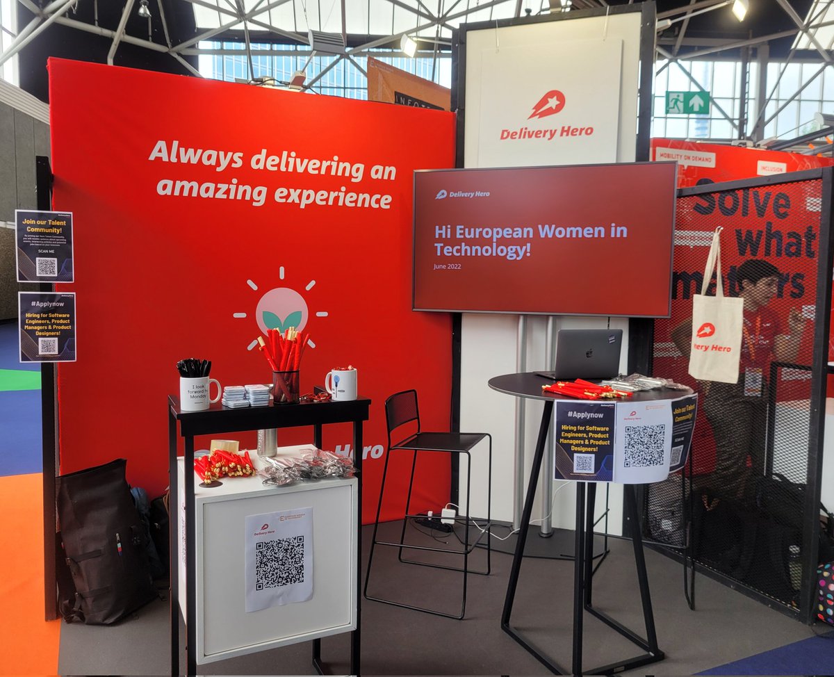 Tech_DH's tweet photo. We are at @WinTechSeries today! Drop by our booth and say Hey! 👋

We're excited to meet you!👩‍💻

#EWIT22 #EuropeanWomenInTech https://t.co/fyqYauWGqg