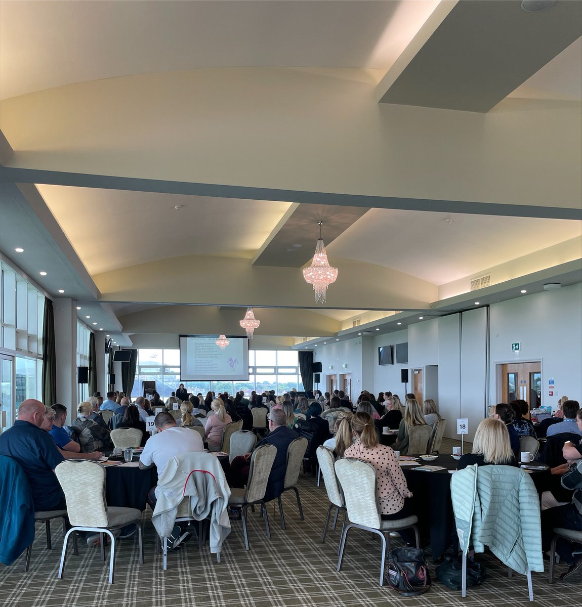 Mersey_Care's tweet photo. Thank you to everyone who has come along to the relaunch of our Reducing Restrictive Practice Guide @AintreeRaces today 

Opening our event is Iris Benson who is speaking about Reducing Restrictive Practice and our next chapter

#NoForceFirst 💙

Visit - https://t.co/vlplo5p3yh https://t.co/RfjYLI8QTM
