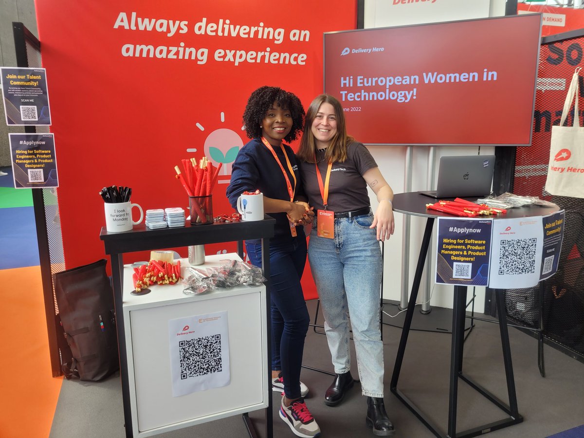 Tech_DH's tweet photo. We are at @WinTechSeries today! Drop by our booth and say Hey! 👋

We're excited to meet you!👩‍💻

#EWIT22 #EuropeanWomenInTech https://t.co/fyqYauWGqg