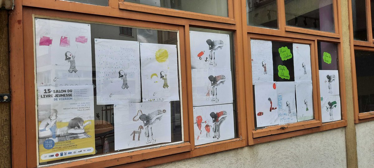 jeremyharrison6's tweet photo. Les élèves de l’école se préparent à la visite de Marie Desbons, illustratrice, dans le cadre du salon du livre de jeunesse de la @VilledeVierzon avec l’appui de @weblaligue et de la circonscription de Vierzon. @GoreauCecile @ema96371910 @mathias955 https://t.co/OT4sPTYF7g