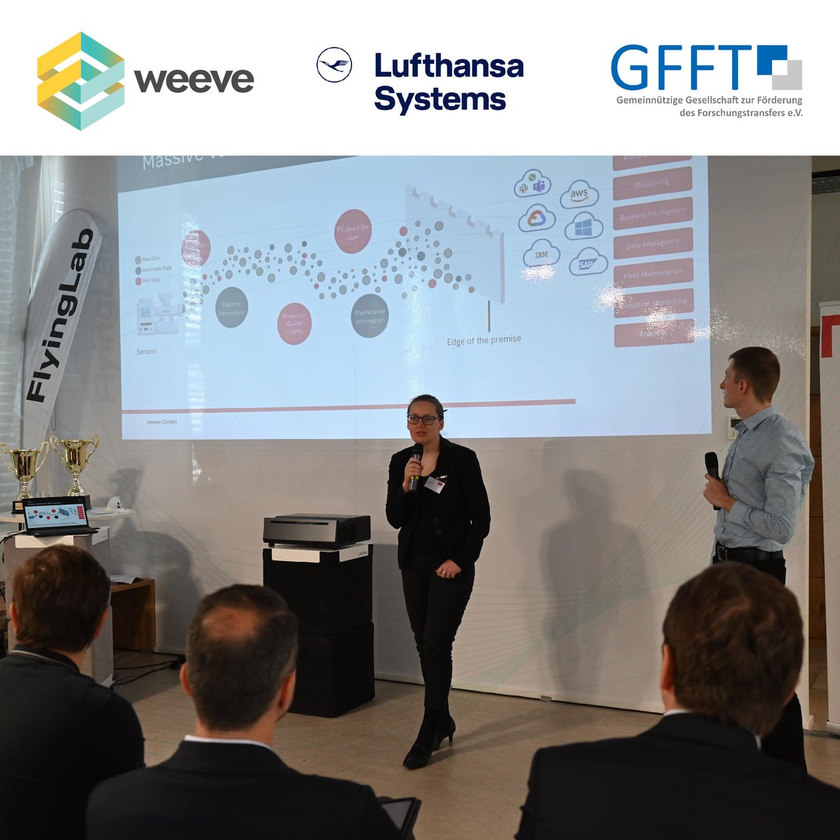 weeveiot's tweet photo. It was a true pleasure presenting weeve to the Deutscher Start-up Pokal panel! 
We would like to thank Lufthansa Systems and GFFT for this amazing opportunity.

#iot #edgecomputing #DeutscherStartupPokal #weeve https://t.co/R1dhDrAfLv