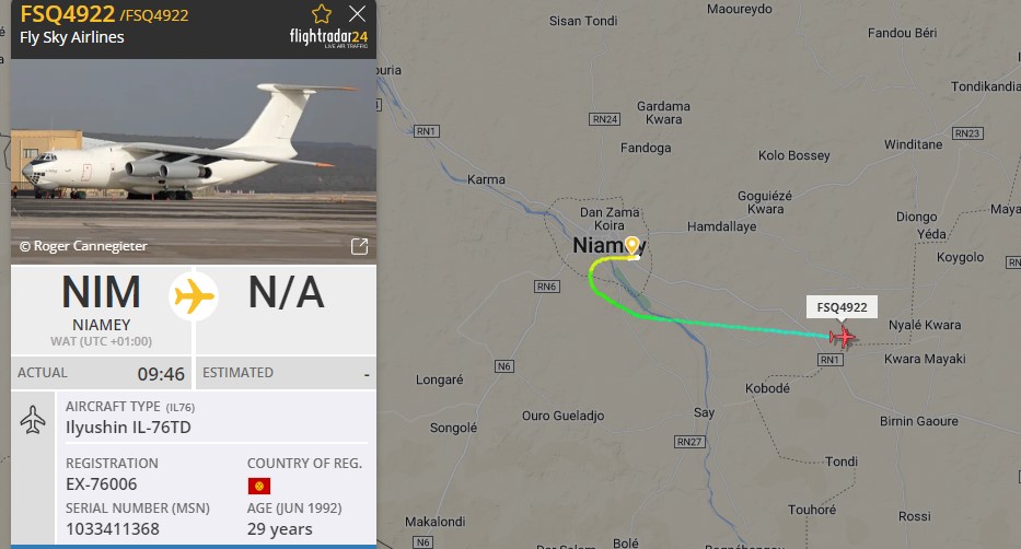 Laurent_Le_Bloa's tweet photo. IL76 #FSQ4922 just taking off fm #Niamey #Niger
@fabsenbln https://t.co/DbUqJga9H1
