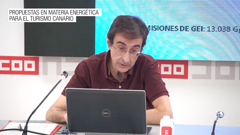 ISTASF1M's tweet photo. "El objetivo fundamental de este estudio ha sido proporcionar una serie de elementos para el debate sobre la descarbonización del sistema energético canario que pueda ayudar a una transición del modelo turístico hacia una mayor sostenibilidad"
Pablo Moros, técnico #ISTASCCOO https://t.co/Vfb4YhgnhT