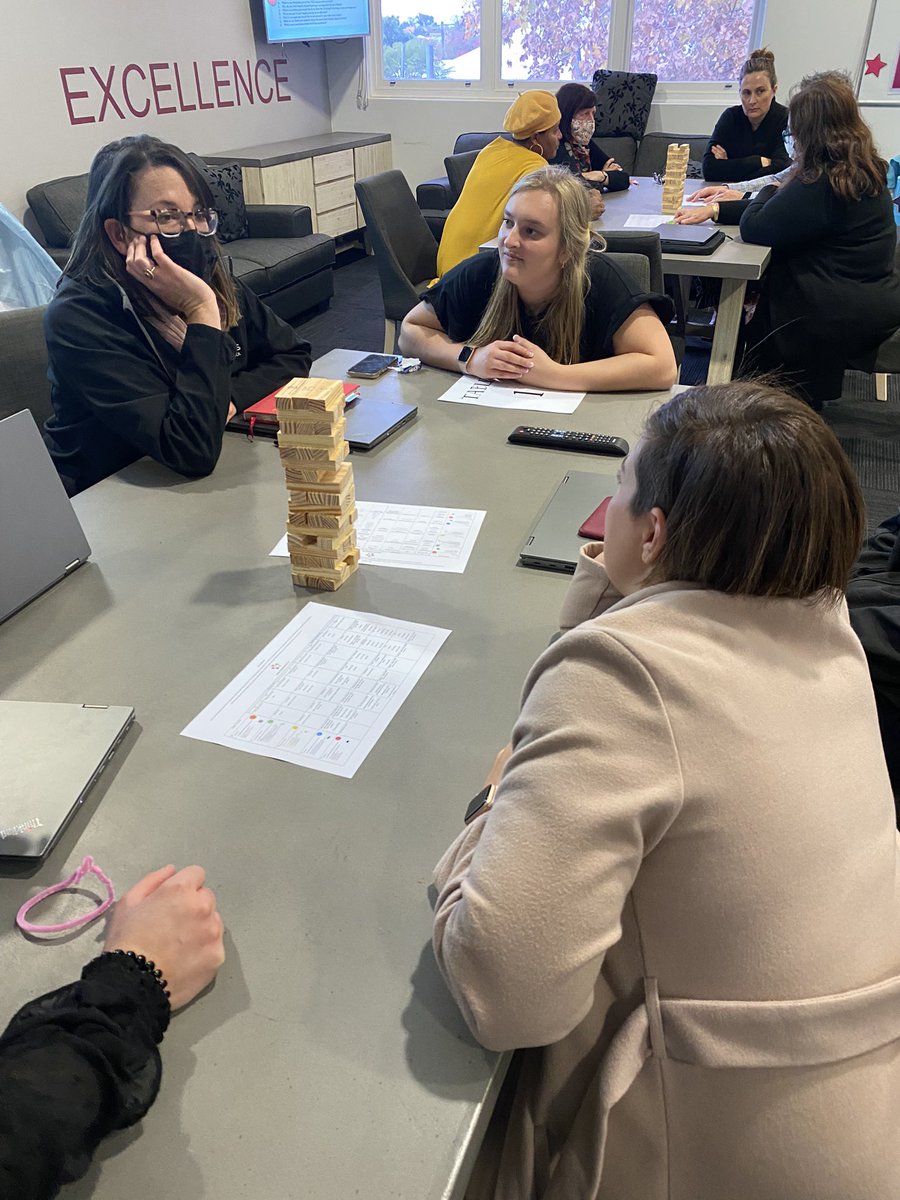 mglanville95's tweet photo. TRUE Inquiry PLC 💛 Today we reflected on our inquiry journey. We started with ‘Reflection Jenga’ - staff answered reflection questions that corresponded to the number on their chosen block. Go Team Pete ✨ #TRUEInquiry #Reflect @St_Peters_P_S https://t.co/p5yROmGJom
