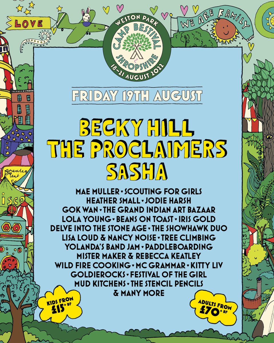 CampBestival's tweet photo. A limited number of Day Tickets for Camp Bestival Shropshire are on sale now! 🎡🎪

#CampBestivalShropshire 🎟️: https://t.co/ahTXTpLFOx https://t.co/ekB0x3NTj2