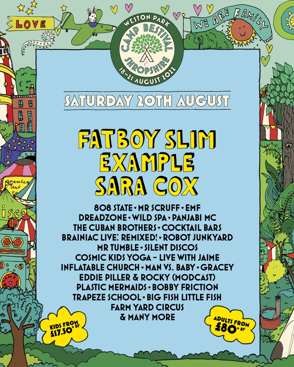 CampBestival's tweet photo. A limited number of Day Tickets for Camp Bestival Shropshire are on sale now! 🎡🎪

#CampBestivalShropshire 🎟️: https://t.co/ahTXTpLFOx https://t.co/ekB0x3NTj2