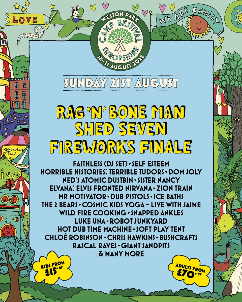 CampBestival's tweet photo. A limited number of Day Tickets for Camp Bestival Shropshire are on sale now! 🎡🎪

#CampBestivalShropshire 🎟️: https://t.co/ahTXTpLFOx https://t.co/ekB0x3NTj2