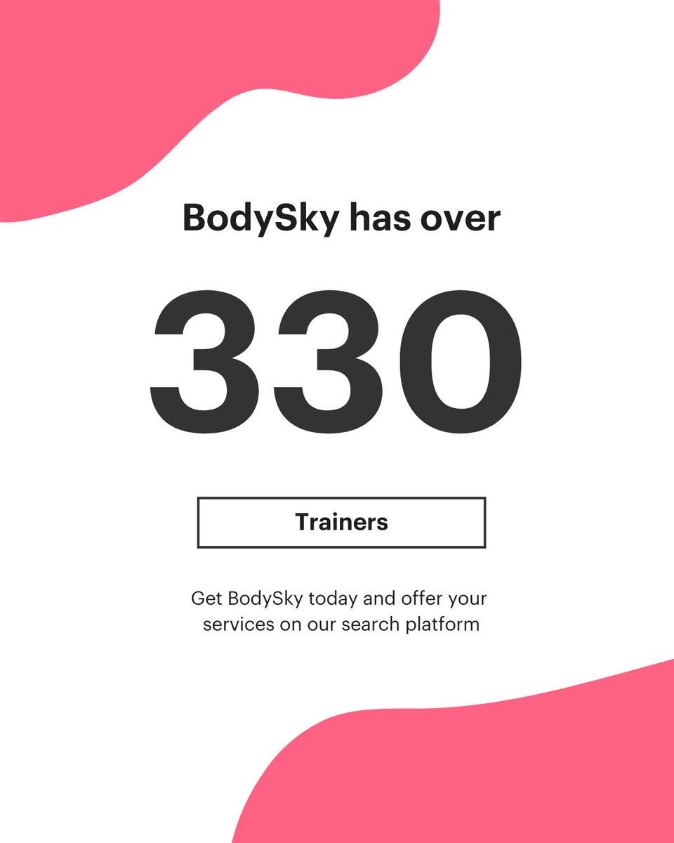 BodySkyapp's tweet photo. Offer your services on BodySky today and get more bookings! 🔥​

Link in bio: Download the app

#personaltrainer #fitnessapp #workoutapp #mobileapp #health https://t.co/7GYfzh9fX5