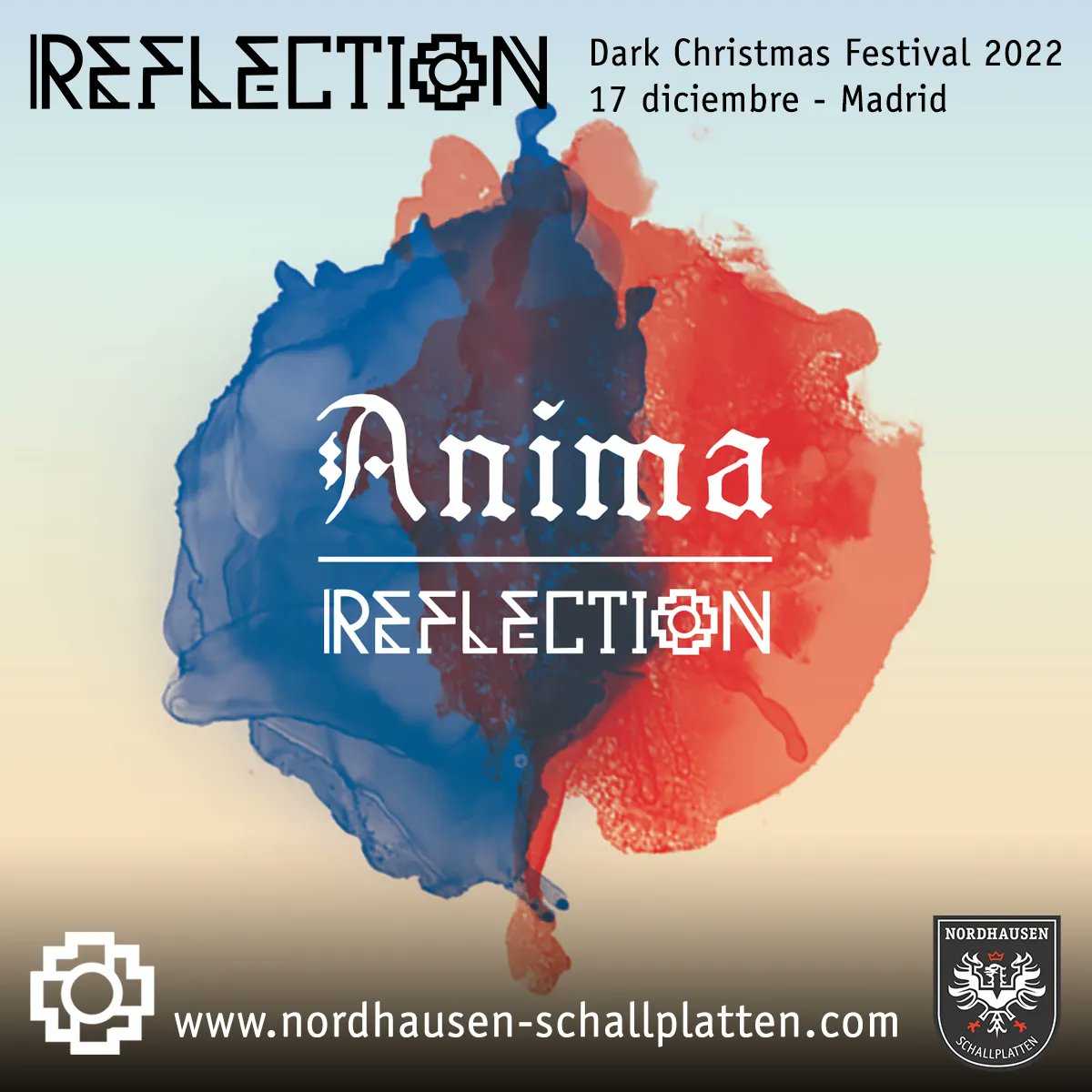 nordhausenplatt's tweet photo. @ReflectionZone se unen a Future Lied to Us y a Covenant en el Dark Christmas Festival de 2022 en Madrid. Nos presentarán su nuevo álbum Anima en un concierto que nos os podéis perder.
 
#NordhausenSchallplatten #SturmPromotions #reflection #reflectionzonear #spreadthemusic https://t.co/PSPoxILRnr