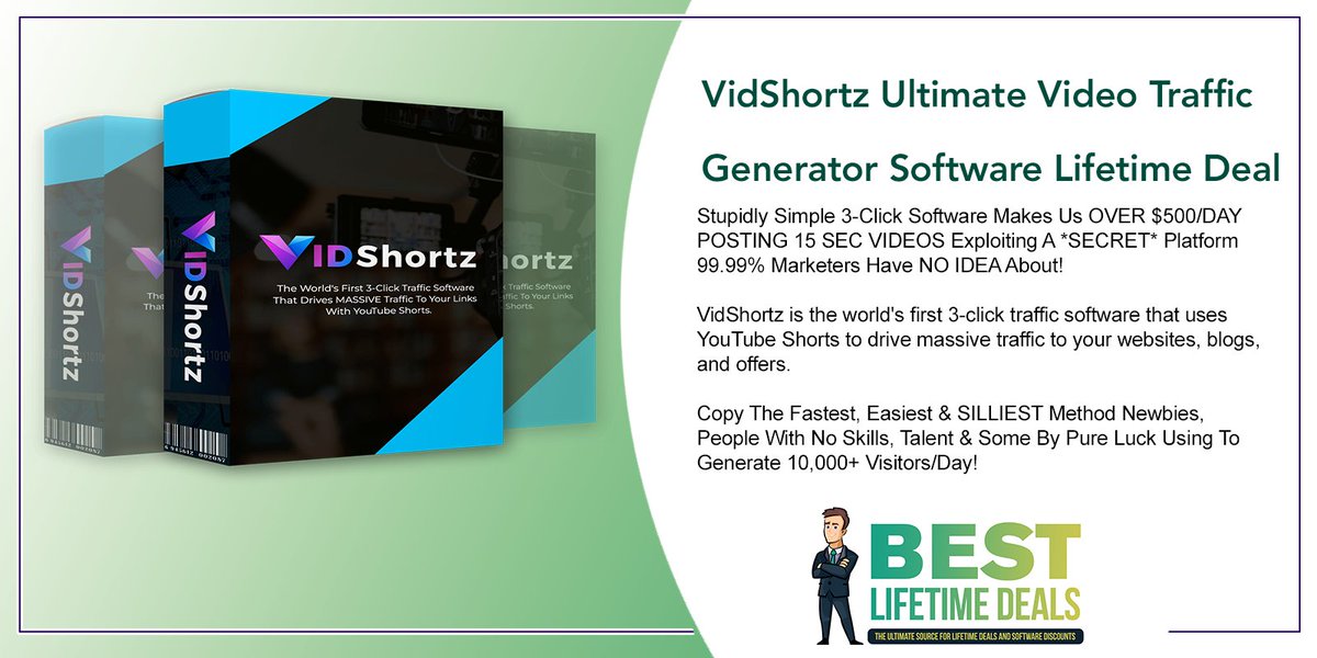 LifetimeDeals_'s tweet image. VidShortz Ultimate Video Traffic Generator Software Lifetime Deal - bestlifetimedeals.com/shop/vidshortz… #vidshortz #videotraffic #trafficgenerator #trafficgeneratorsoftware #lifetimedeals