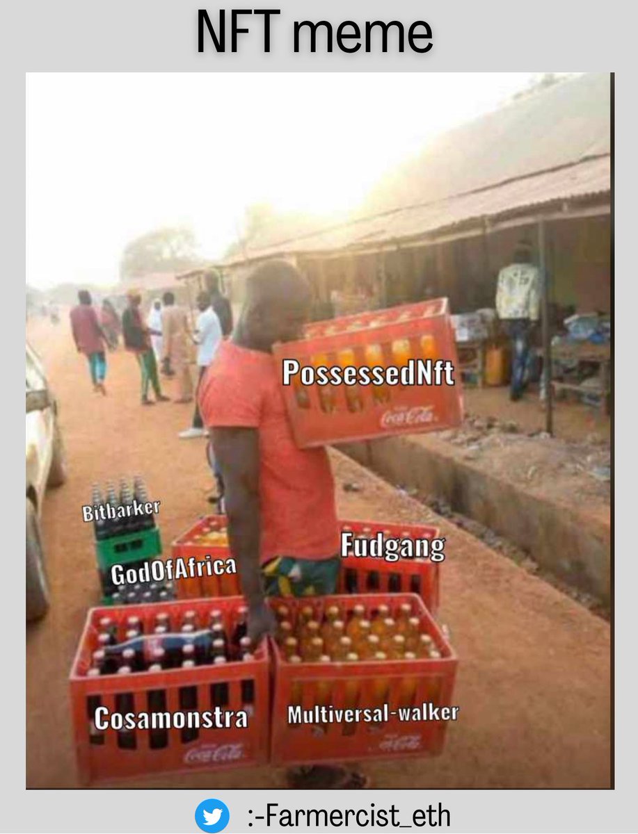 Farmercist's tweet photo. Me holding unto my favorite Nft community so close to myself, itโs a brand new dayโฆ we continue to work and stay active with our favorite community ๐
#WeAreAllTim #MW #NFTGiveaway #NFT
#posse #godsofafrica #cosamonstra #bitbarkers #fudgang #meme #Memes https://t.co/IZmjydkP9M