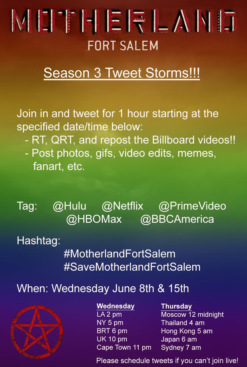 MinervaCoven's tweet photo. Please join in with this if you can 🙂 #MotherlandFortSalem https://t.co/XEkPpizde2