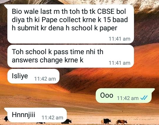 _sagar_2004's tweet photo. @cbseindia29 do you know the truth of term 1? The ss I have attached is a talk with one of my friend. He told me how his marks were altered during the checking of term 1 paper by the school named Holy mission Senior secondary school #cbseterm2 #cbseterm1
#BestOfEitherTerms #CBSE https://t.co/8Vm4Yh0iwB