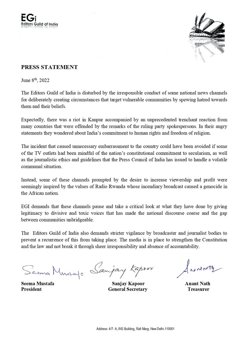 Editors Guild of India tweet media