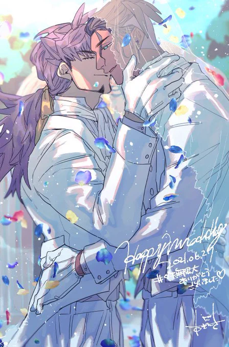 去年の再掲!ジューンブライドなダキいっぱい見れてサイコー!タグありがとうございます!  #happyDKjune2022 